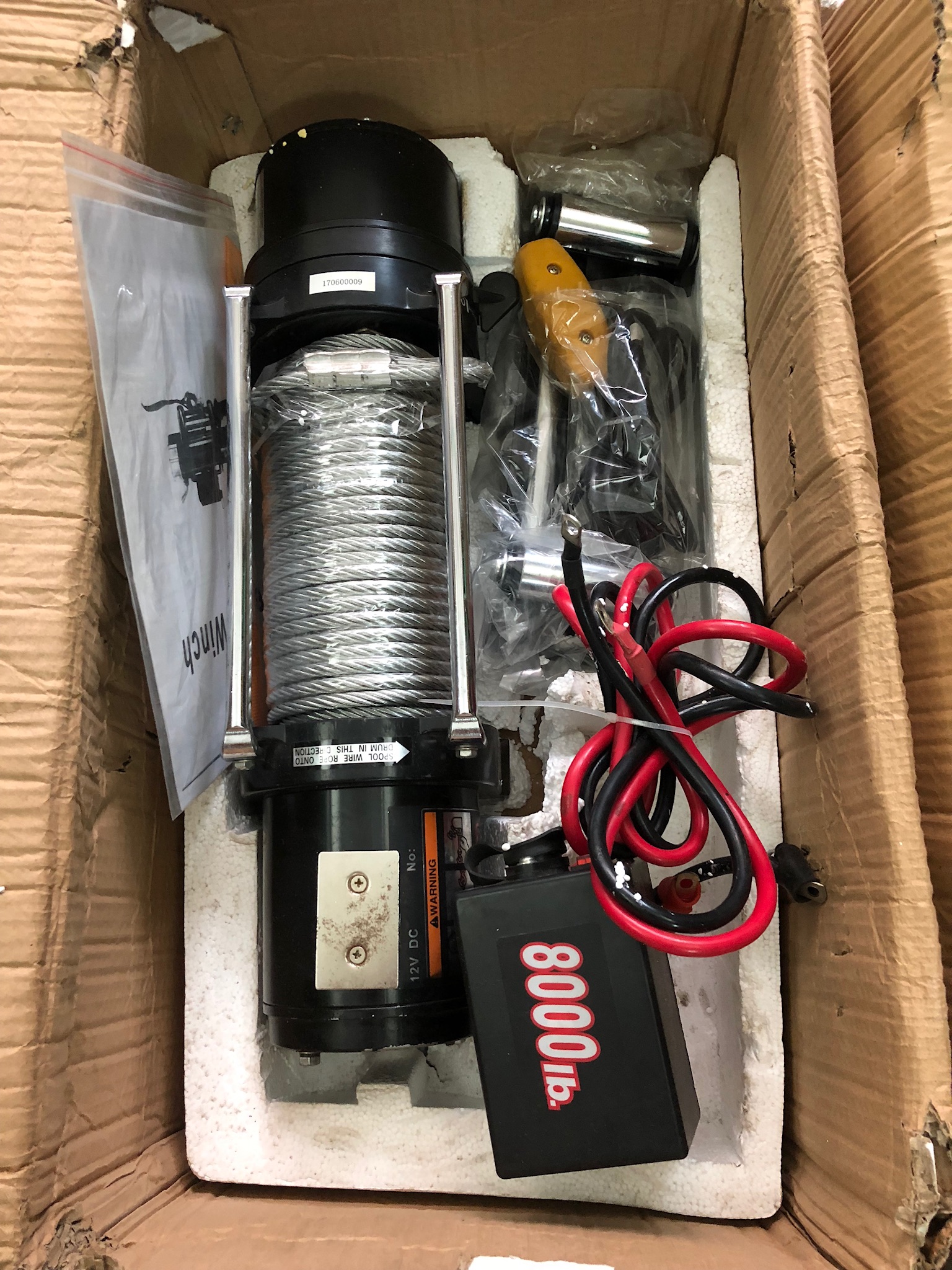 Tời điện 12V-8000IB